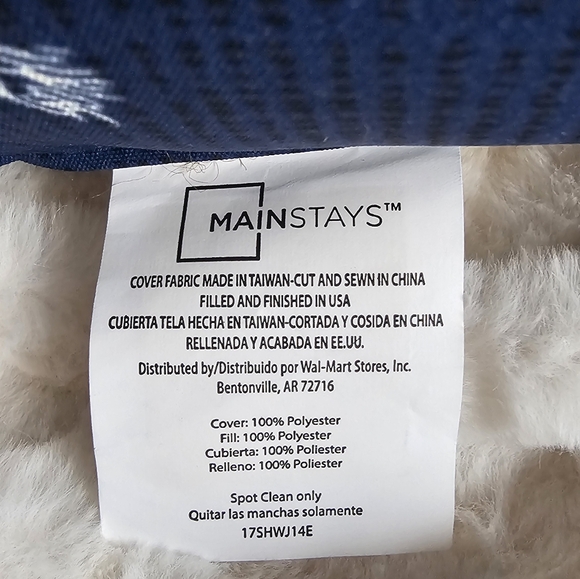 Nautical Anchor Throw Pillow - Navy - Picture 3 of 7